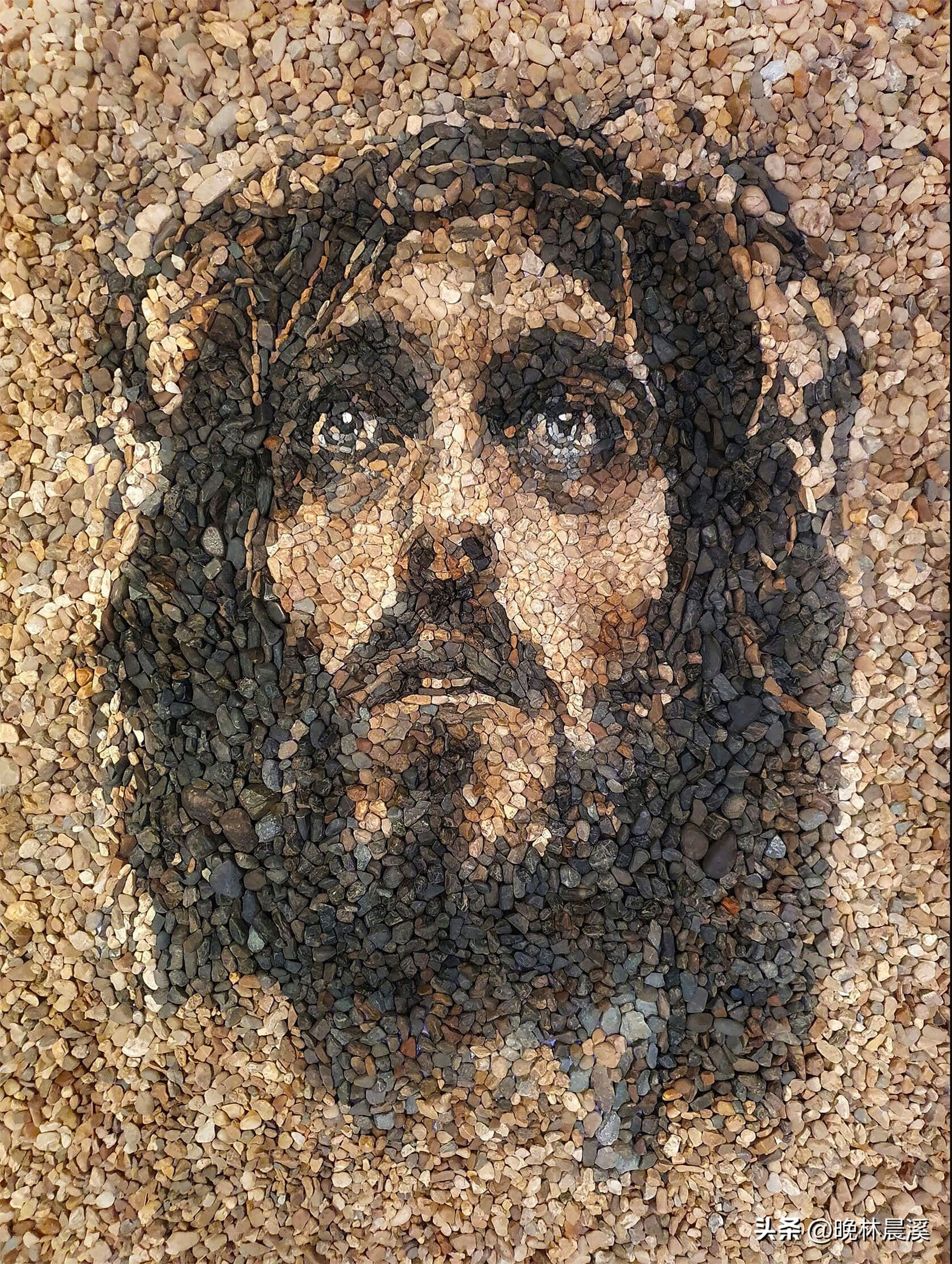 鹅卵石毕加索：贾斯汀·贝特曼的令人难以置信的石头马赛克