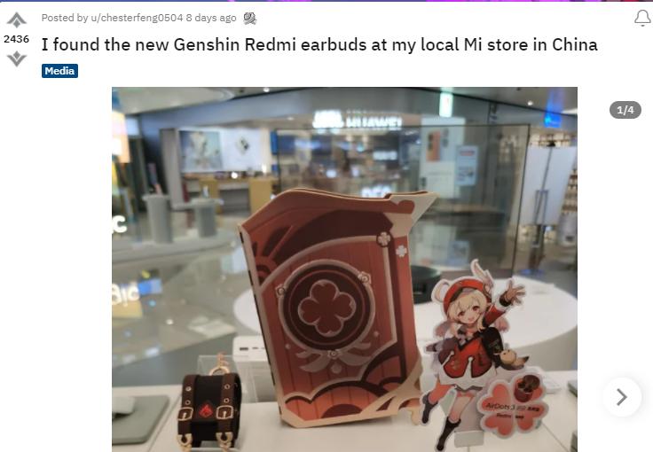 红米联动原神耳机第3批,老外眼红的国货