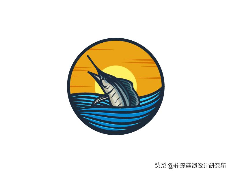 logo鱼设计创意图片欣赏,饭店logo鱼设计图片