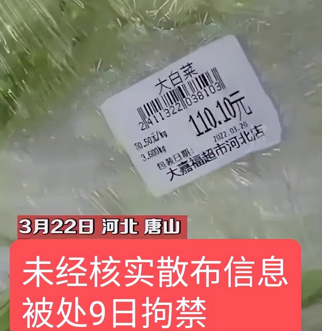 吉林一棵白菜卖63.9元,一棵白菜卖77.9元是真的吗