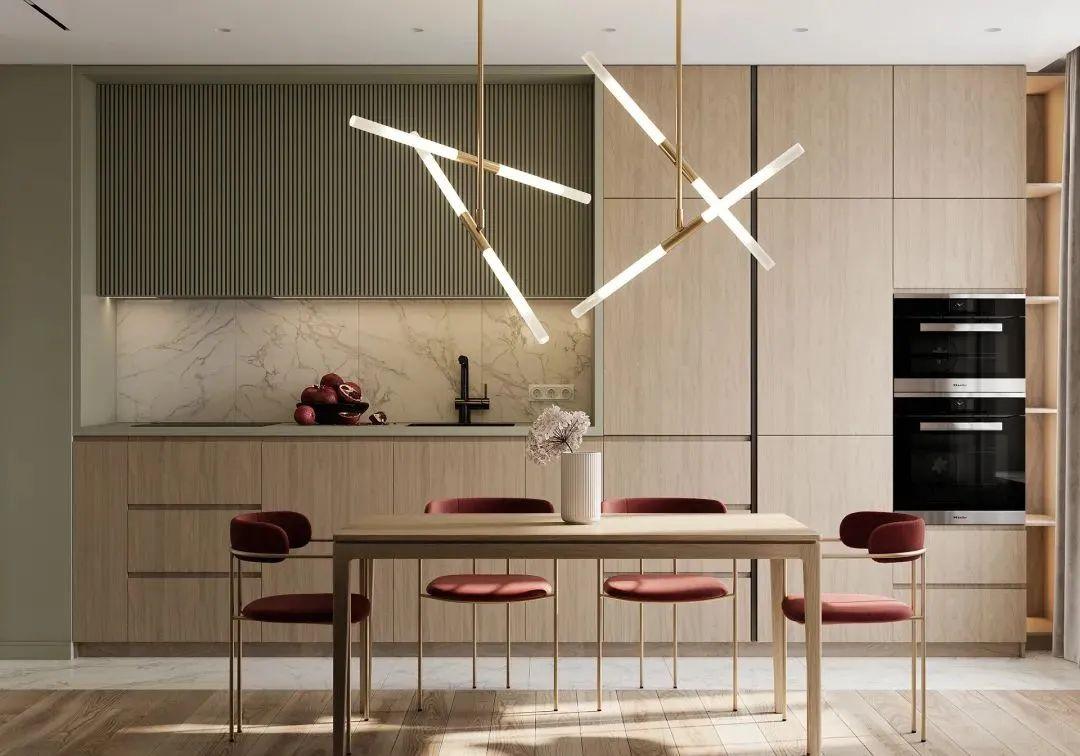 让主妇乐意下厨的厨房设计,既能学习又能做饭的厨房设计