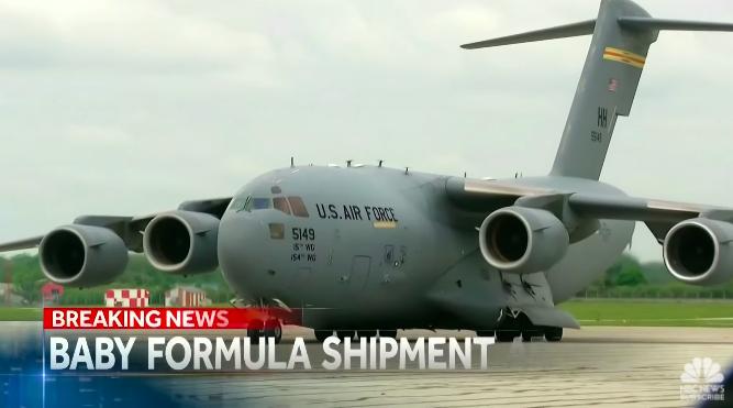 美“飞行婴儿奶粉行动”启动