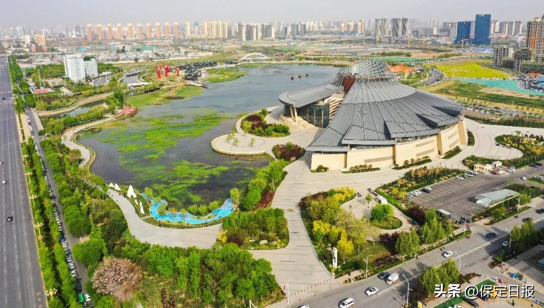 保定环城水系二期滨河景观带,保定环城水系一条滨河景观带