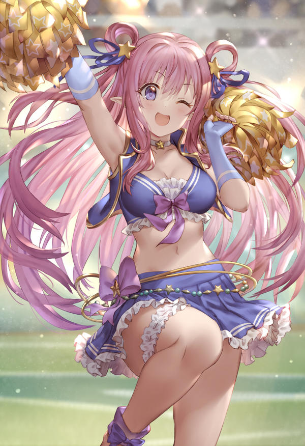 啦啦队员可爱小图,啦啦队员二次元图片