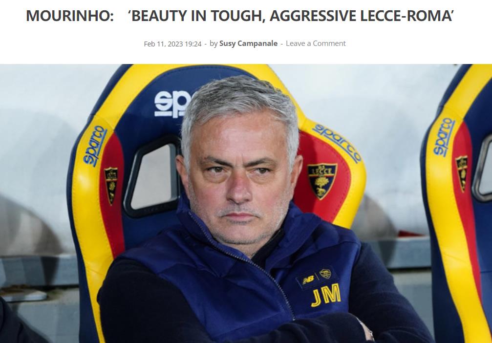 穆里尼奥要求裁判给牌,穆里尼奥被红牌罚下