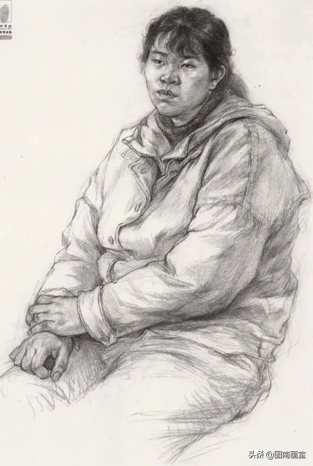 中国美术学院素描头像高分作品,全国素描高分作品