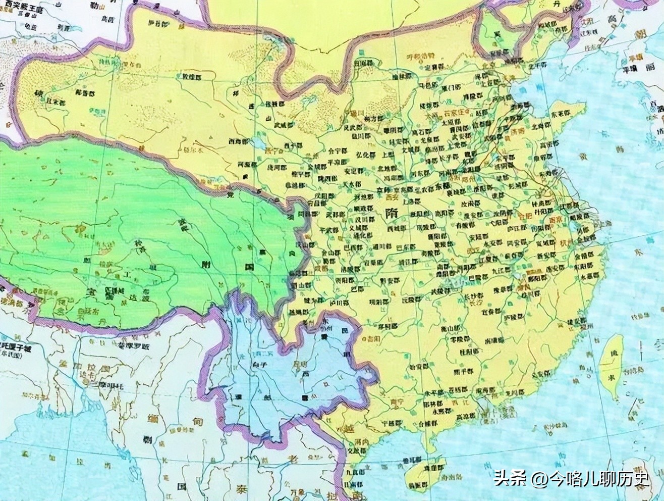 隋朝疆域及行政区划,隋朝的行政区划