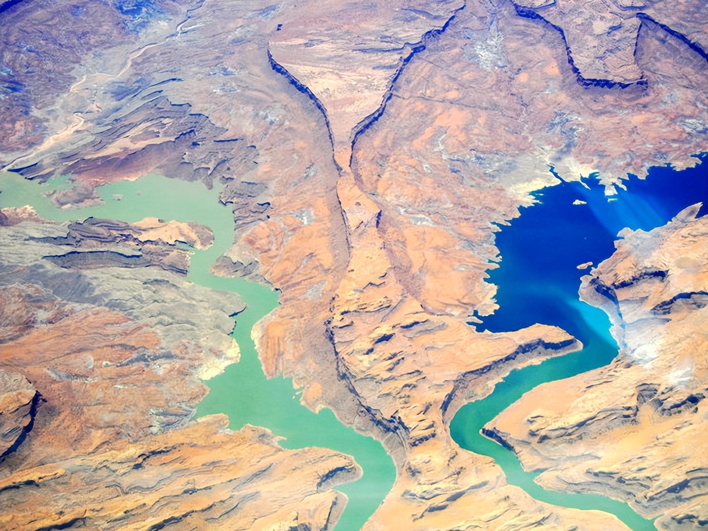 科罗拉多大峡谷飞机航拍,直升飞机体验美国大峡谷