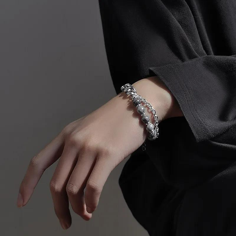 男生帅气撩妹手链,蓝色手链颜值