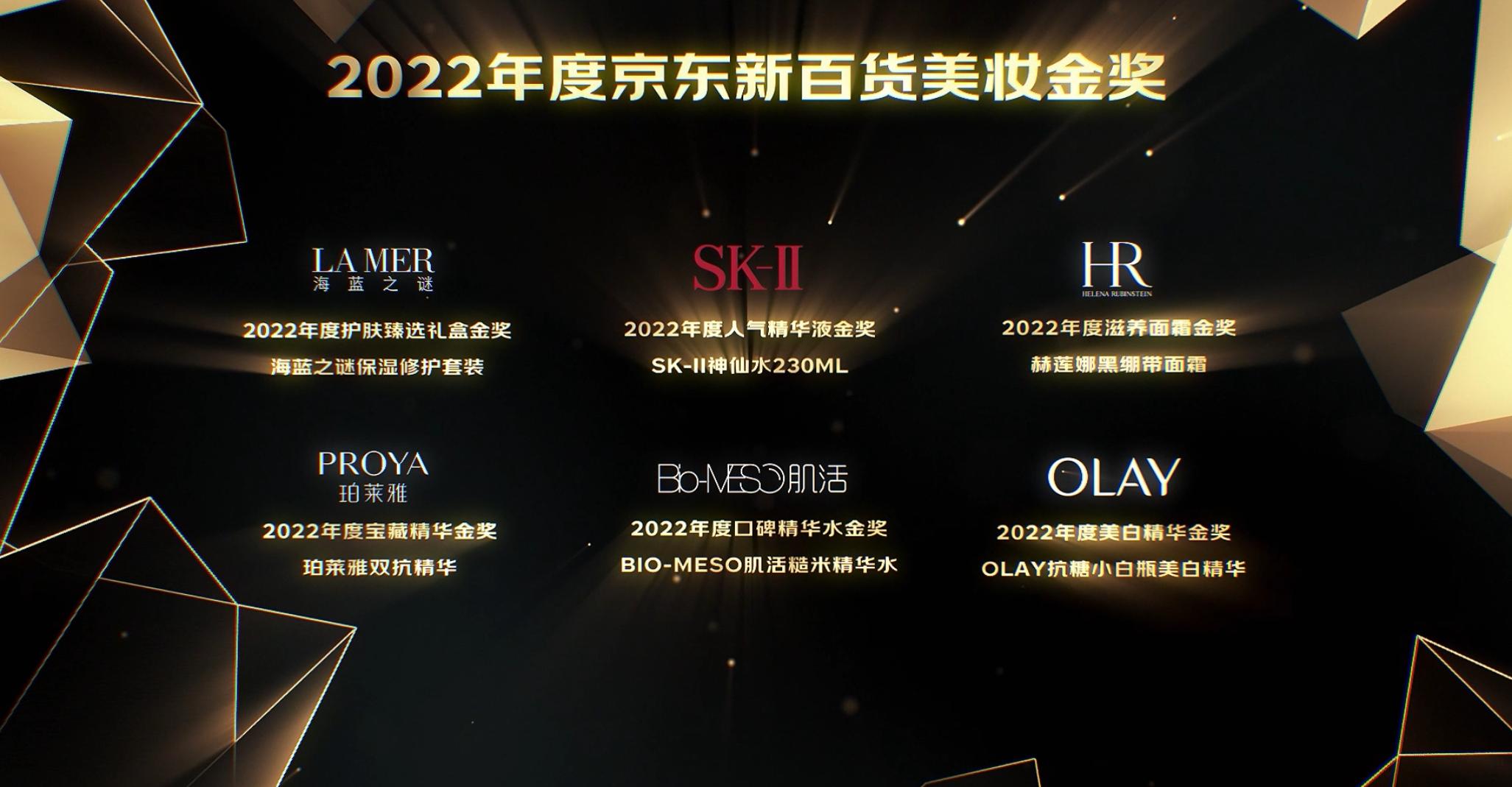 京东新百货联合京东金榜发布2022美妆年度金奖