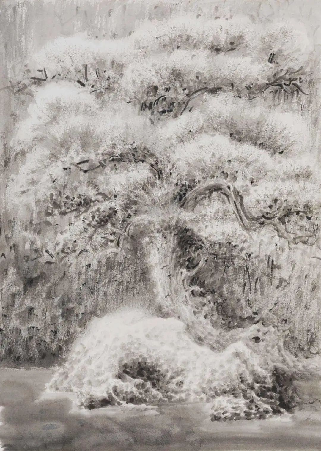 严谨细致的书法,水墨气韵生动的线描