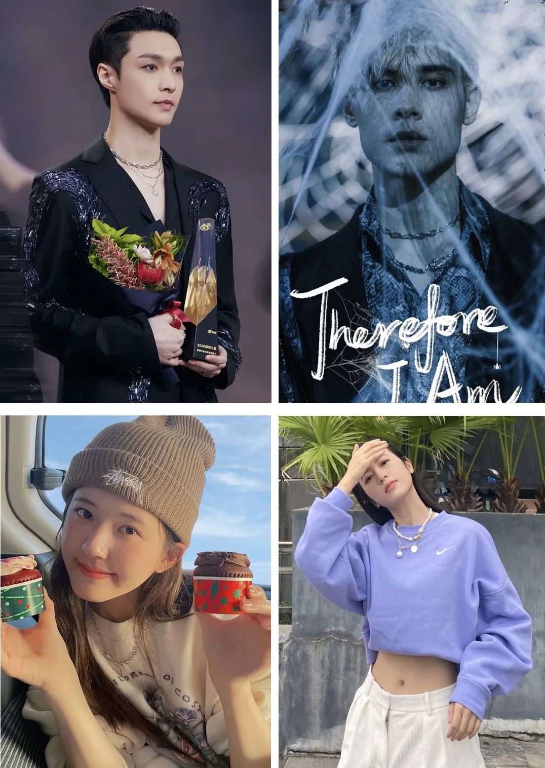 胡茬男口红,胡茬男星