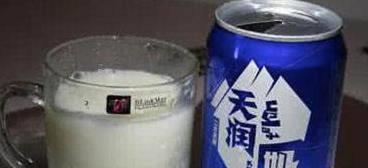 *疆新**一种特色“奶香槟”，打开易拉环，好喝到停不下来