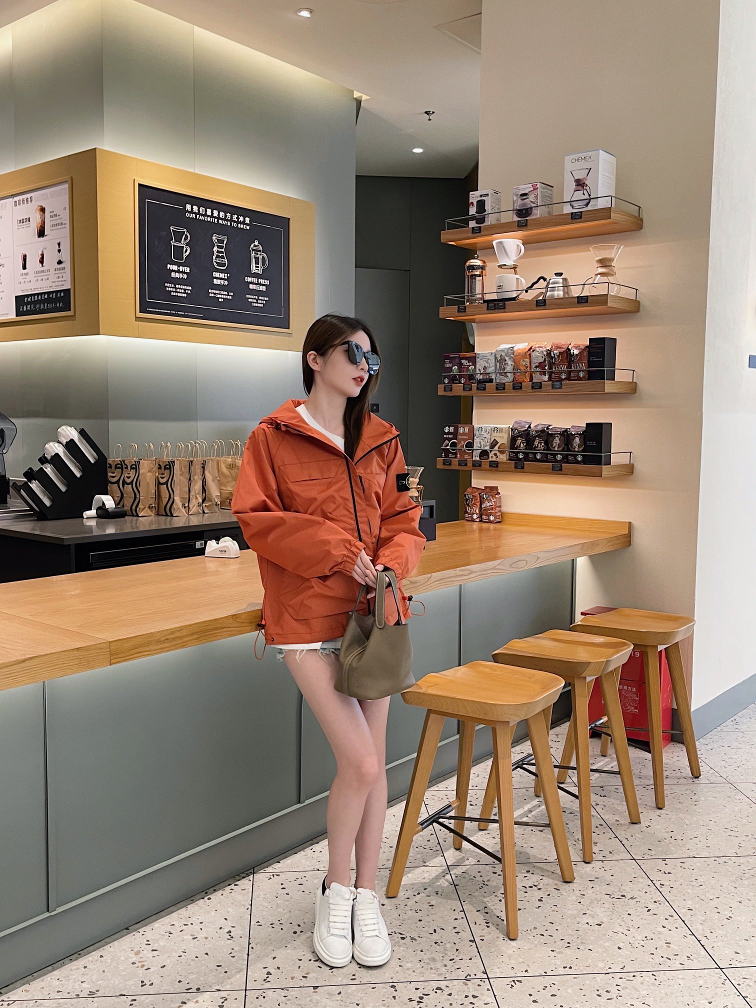 潮牌stone石头岛斜拉链冲锋衣外套,石头岛冲锋衣斜拉链款官网价格