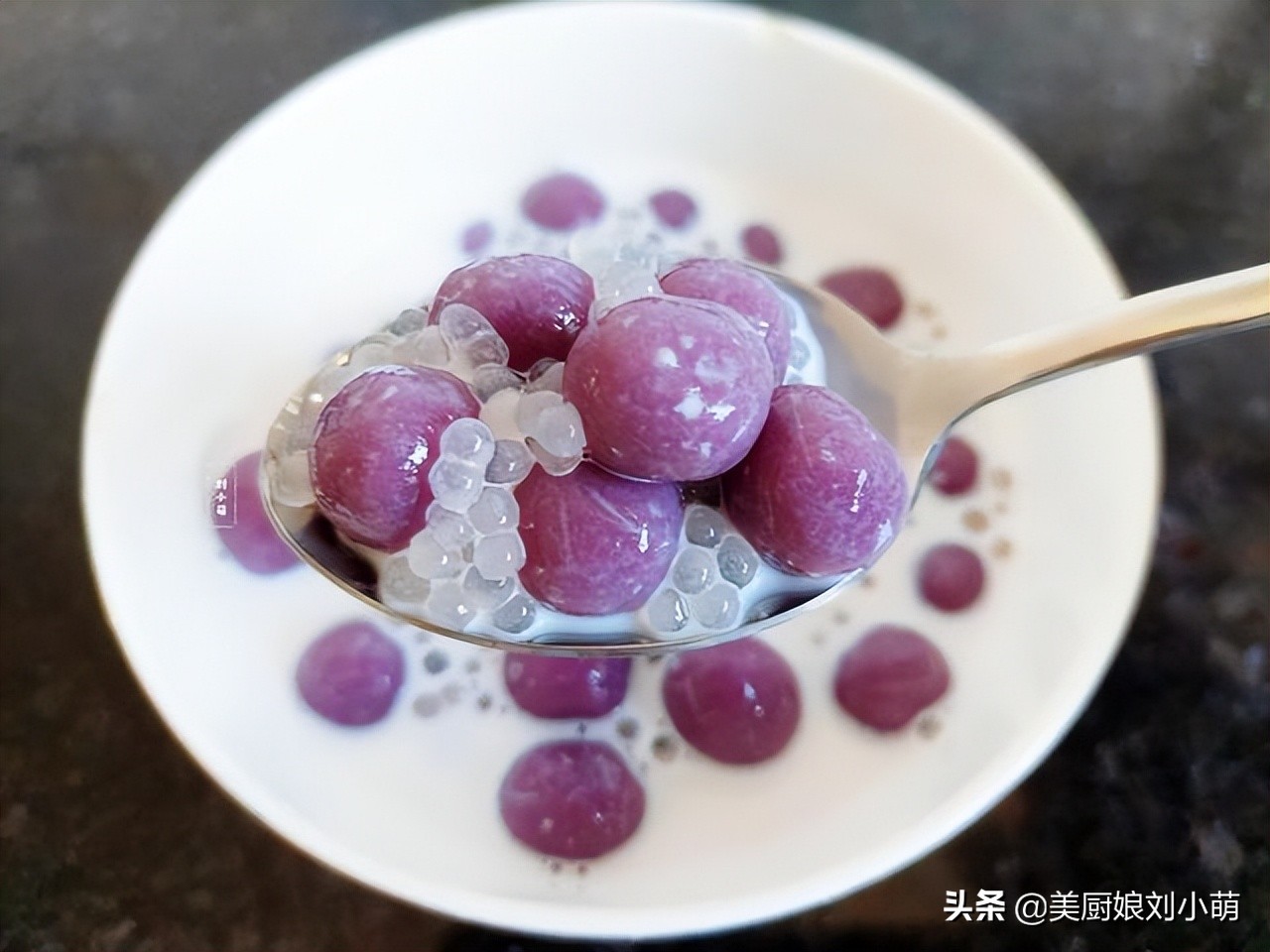 1个紫薯1碗西米教你秘制小糕点,紫薯西米最正宗的做法