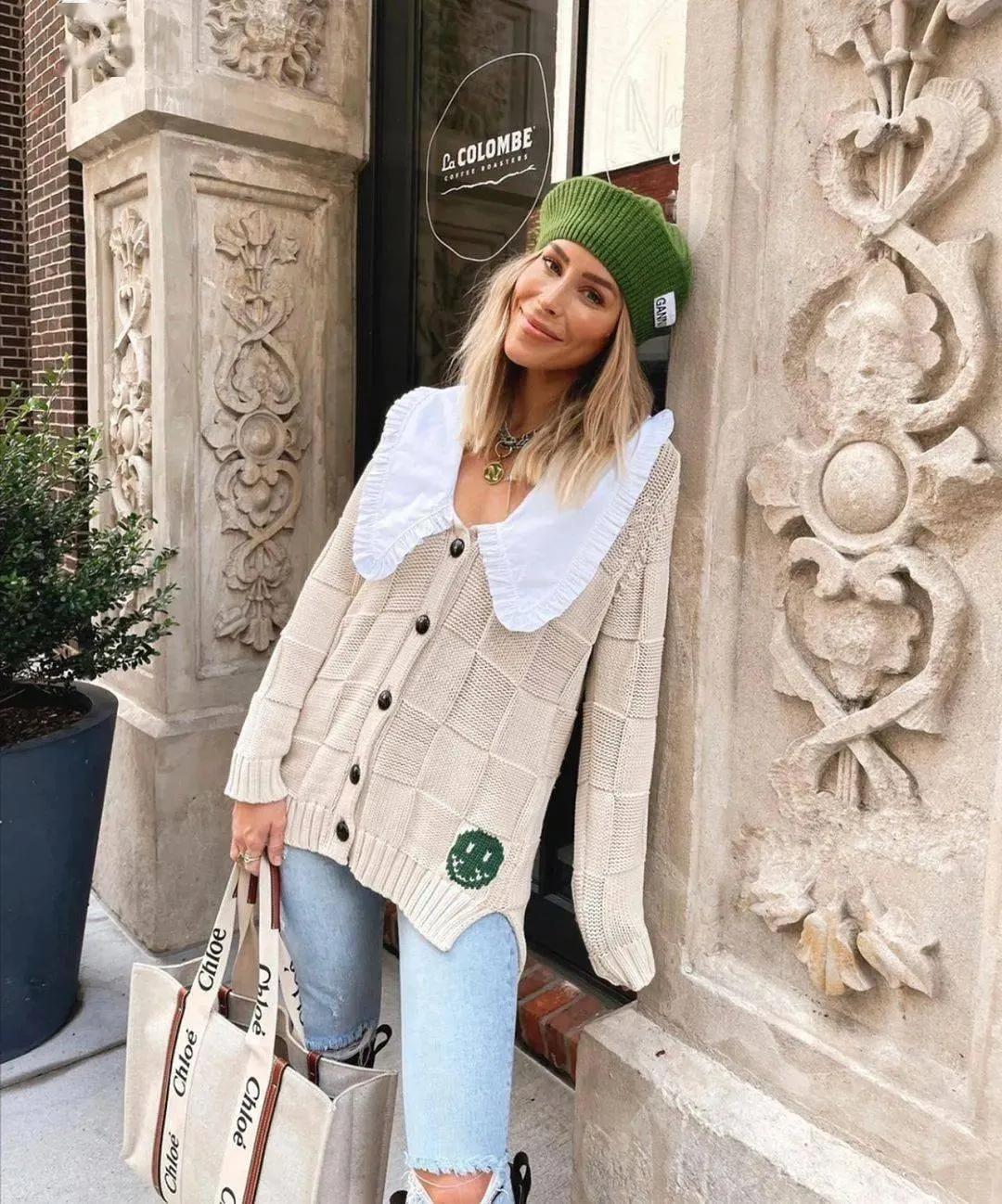 2018年最时髦的毛衣款式,2019年流行穿什么款式的毛衣