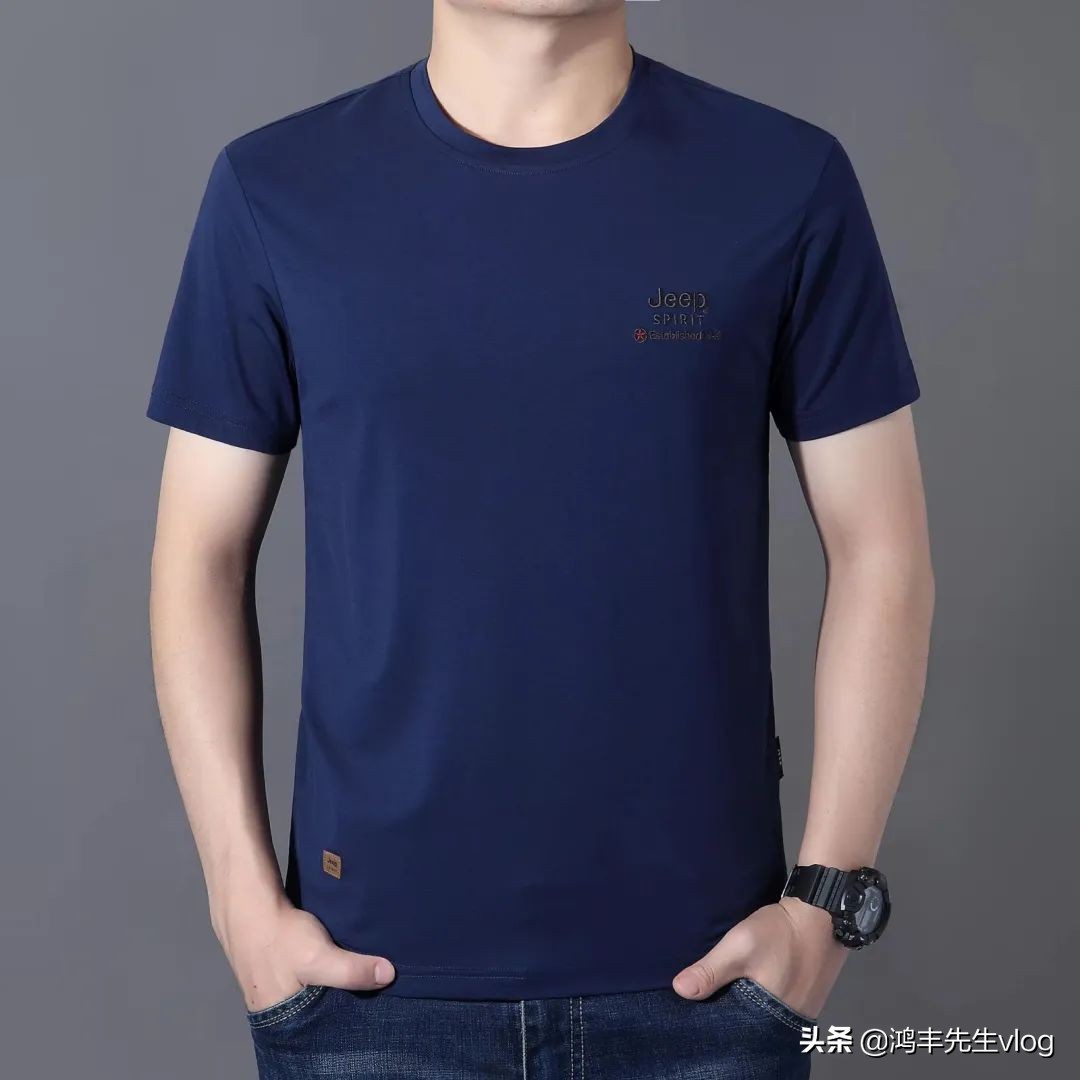 jeep短袖t恤专卖店男装翻领,jeep短袖t恤男纯棉官方正品