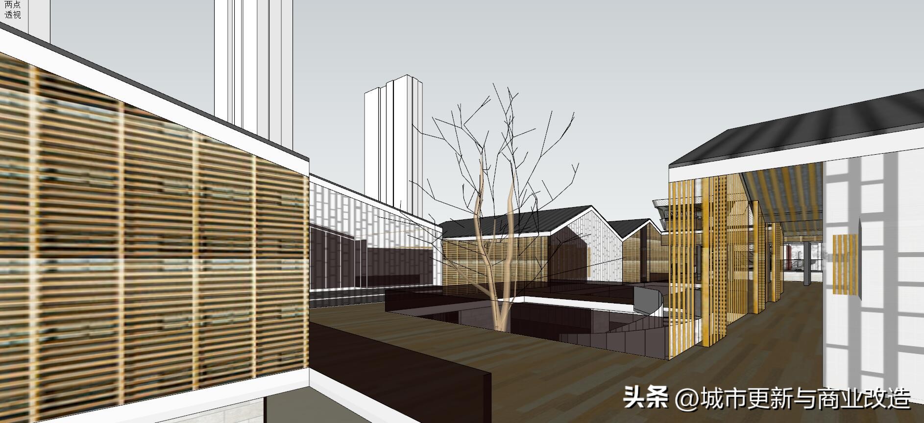 远洋·天津宜兴埠项目4A地块商业老街邻里中心设计方案SU模型图集