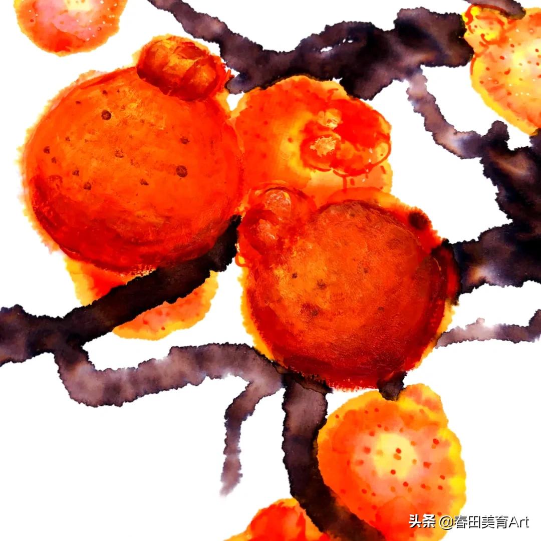 水彩少儿美术课程,少儿美术绘画教学简单零食