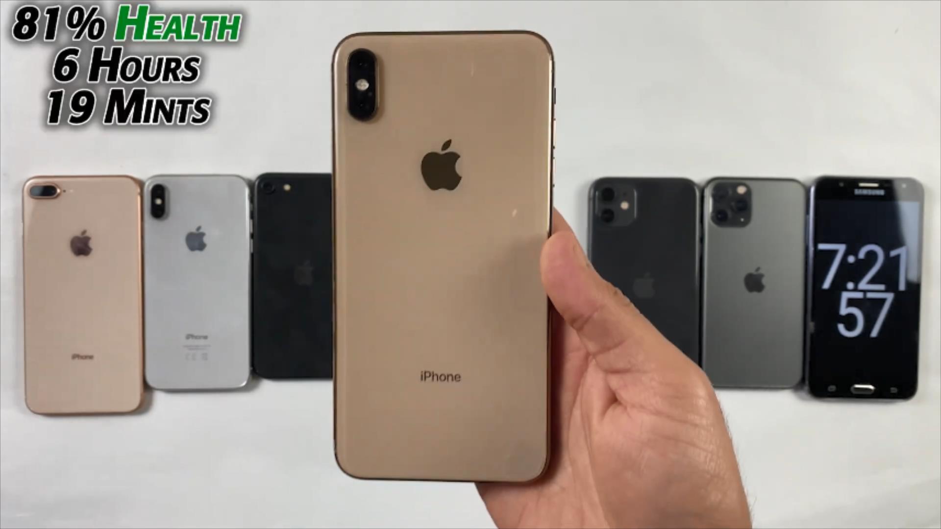 7部iPhone续航实测,升级iOS16.4.1,iPhone11第三,iPhone8+垫底
