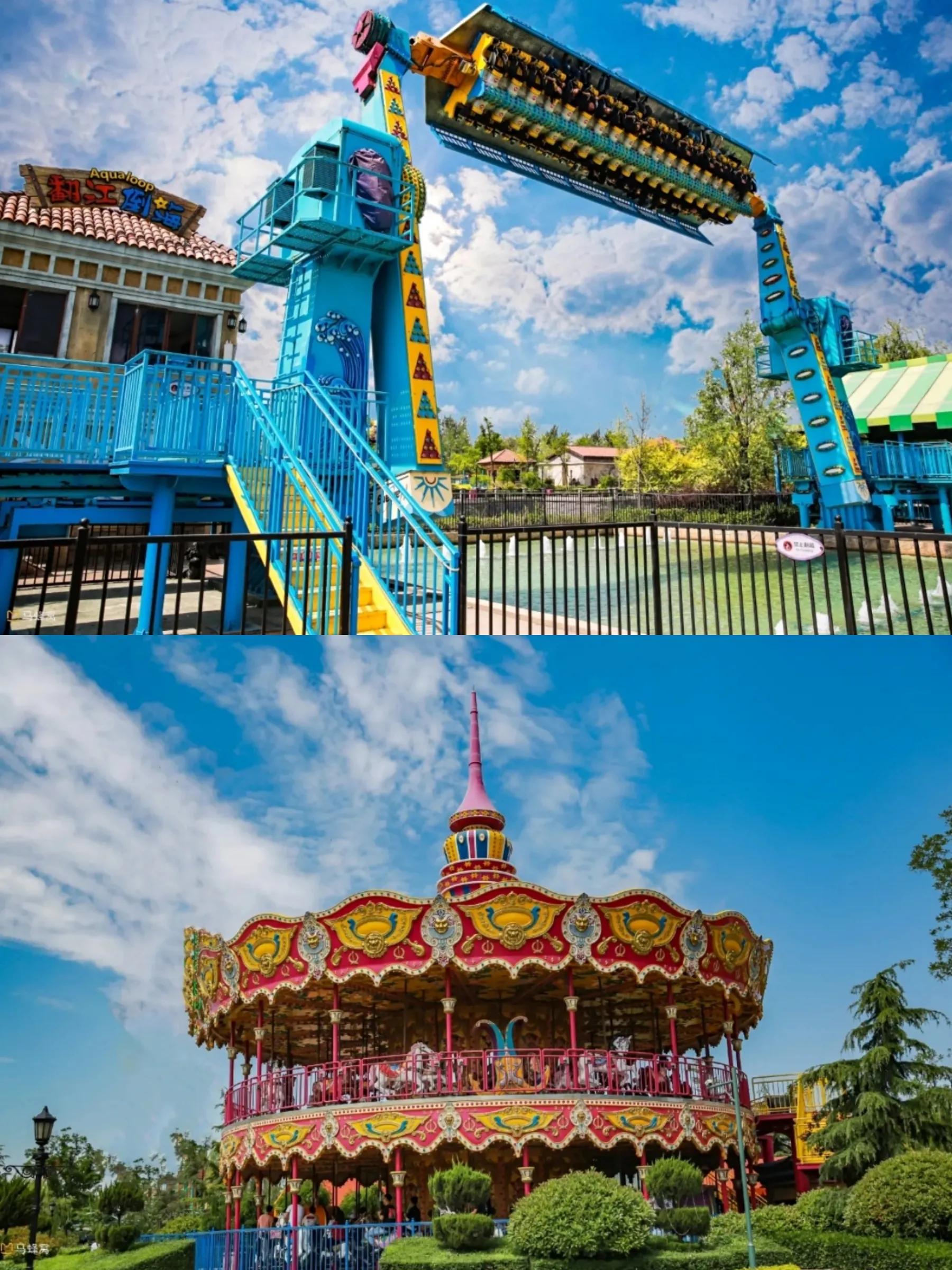 西安秦岭野生动物园游乐场,西安小孩子玩的室外游乐场