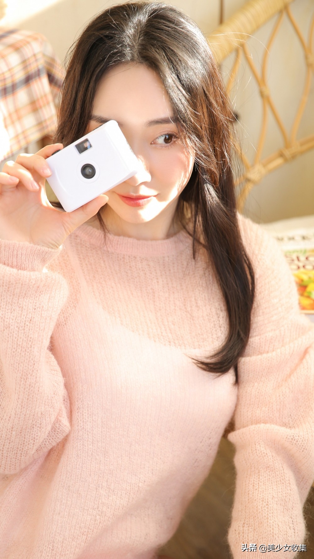 粉嫩少女妆容教程,清透干净少女妆容