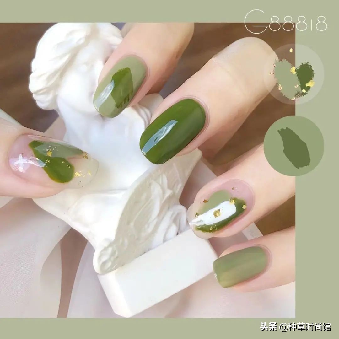 秋冬超显白高级感美甲,春日美甲图片最新款百搭