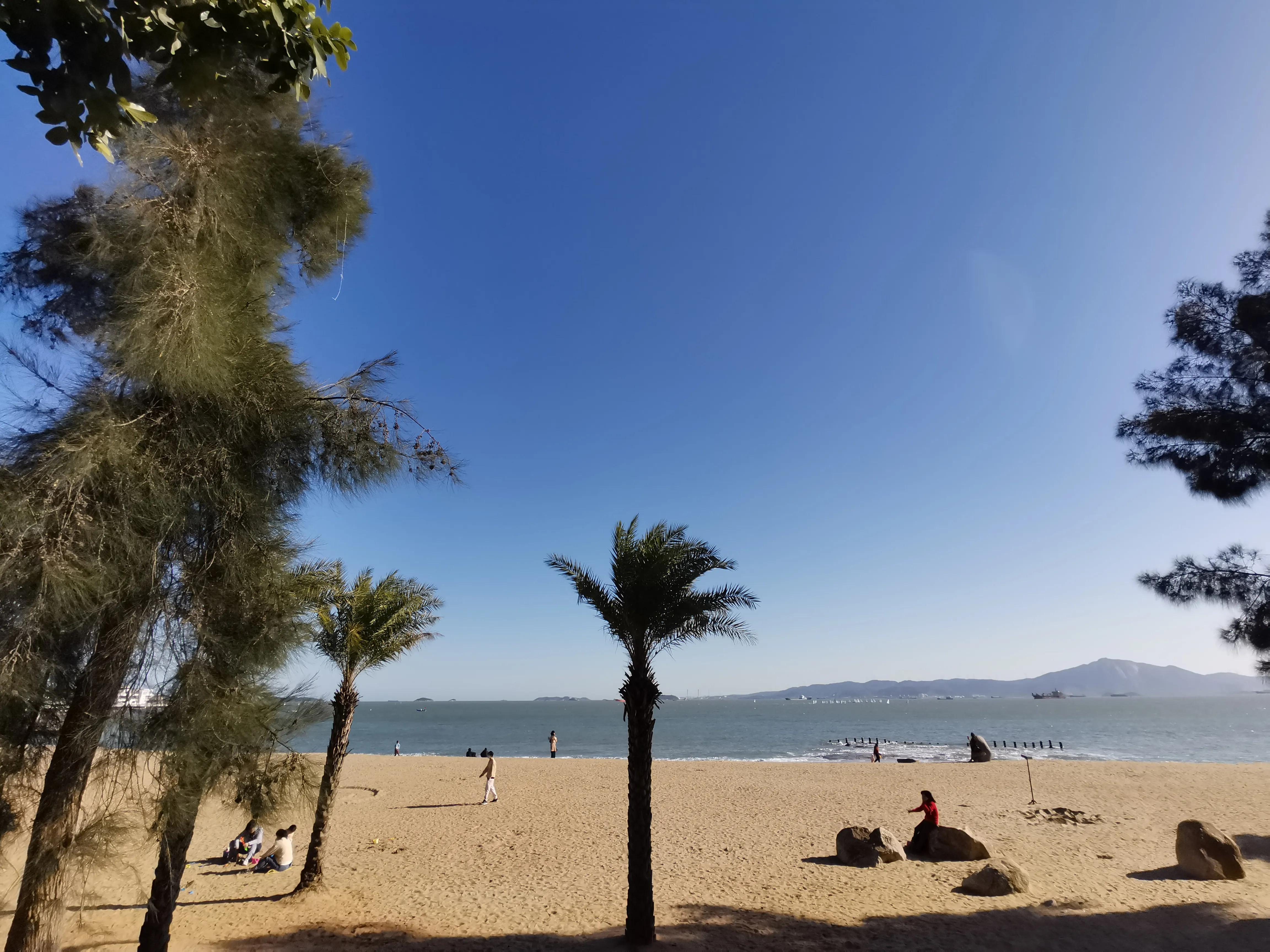 厦门的蓝天白云大海,厦门的海厦门的天空