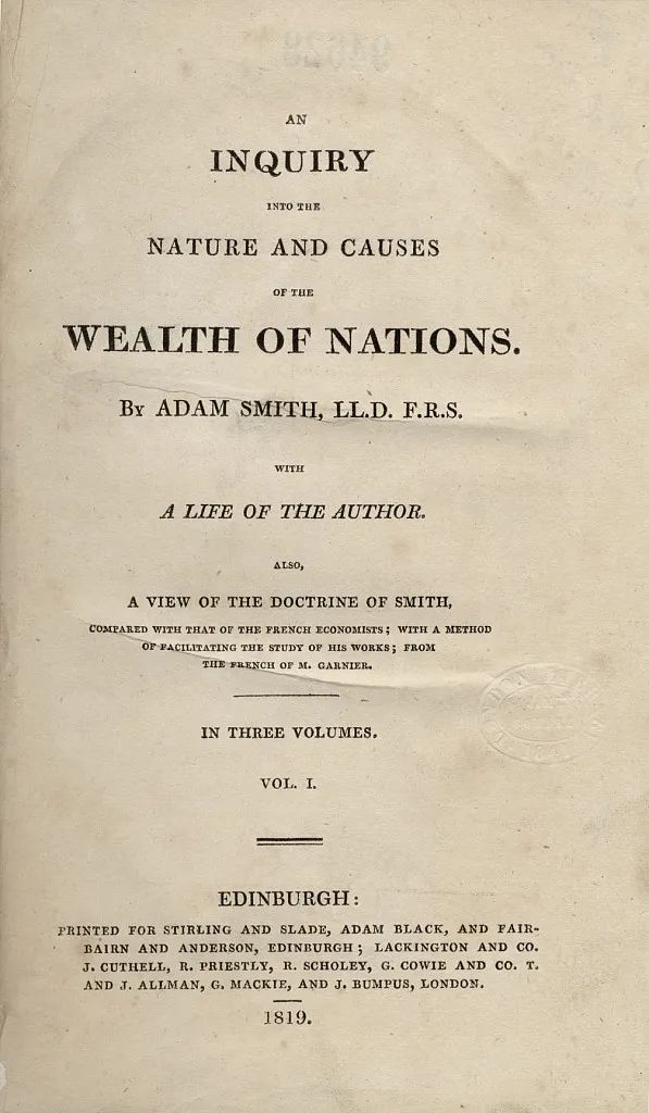 斯密和亚当斯密,亚当斯密发明什么