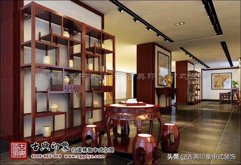 古典中式会所,休闲养生会所装修风格