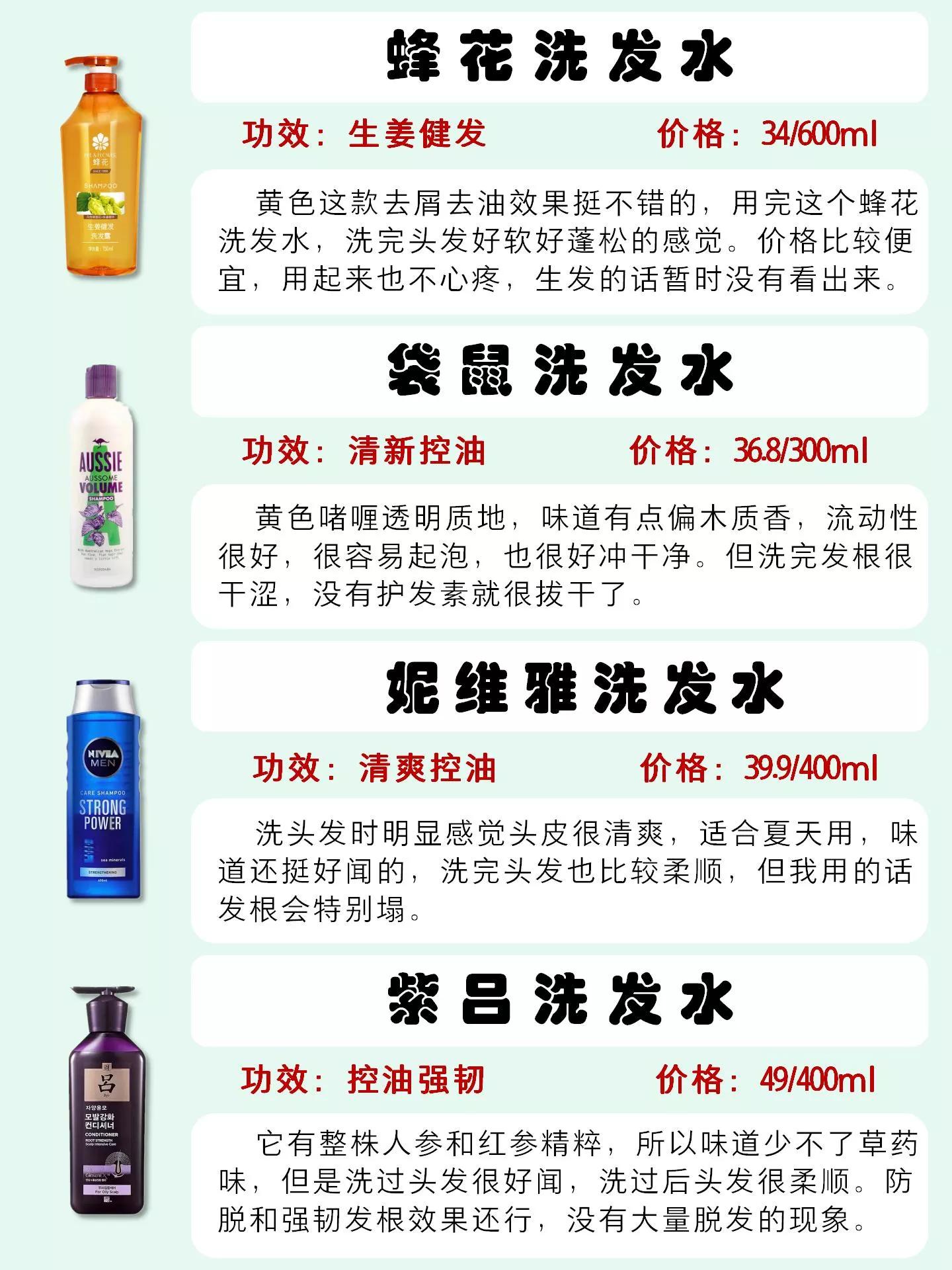 中国公认十大好用洗发水大曝光,十大公认最好用洗发水