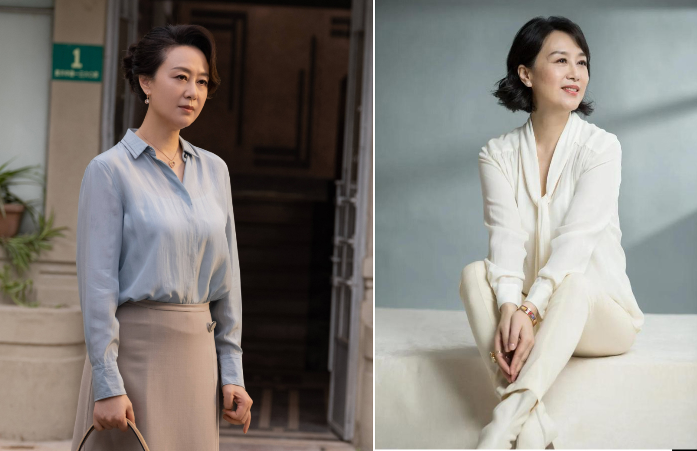 60岁吴玉芳自然老去,吴玉芳穿搭