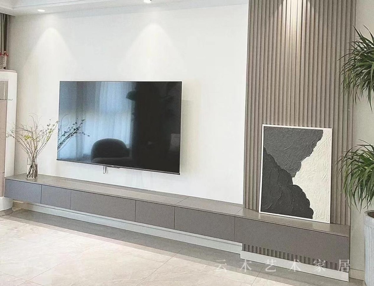 现代简约电视柜怎么选实用,电视机挂墙上时电视柜如何选