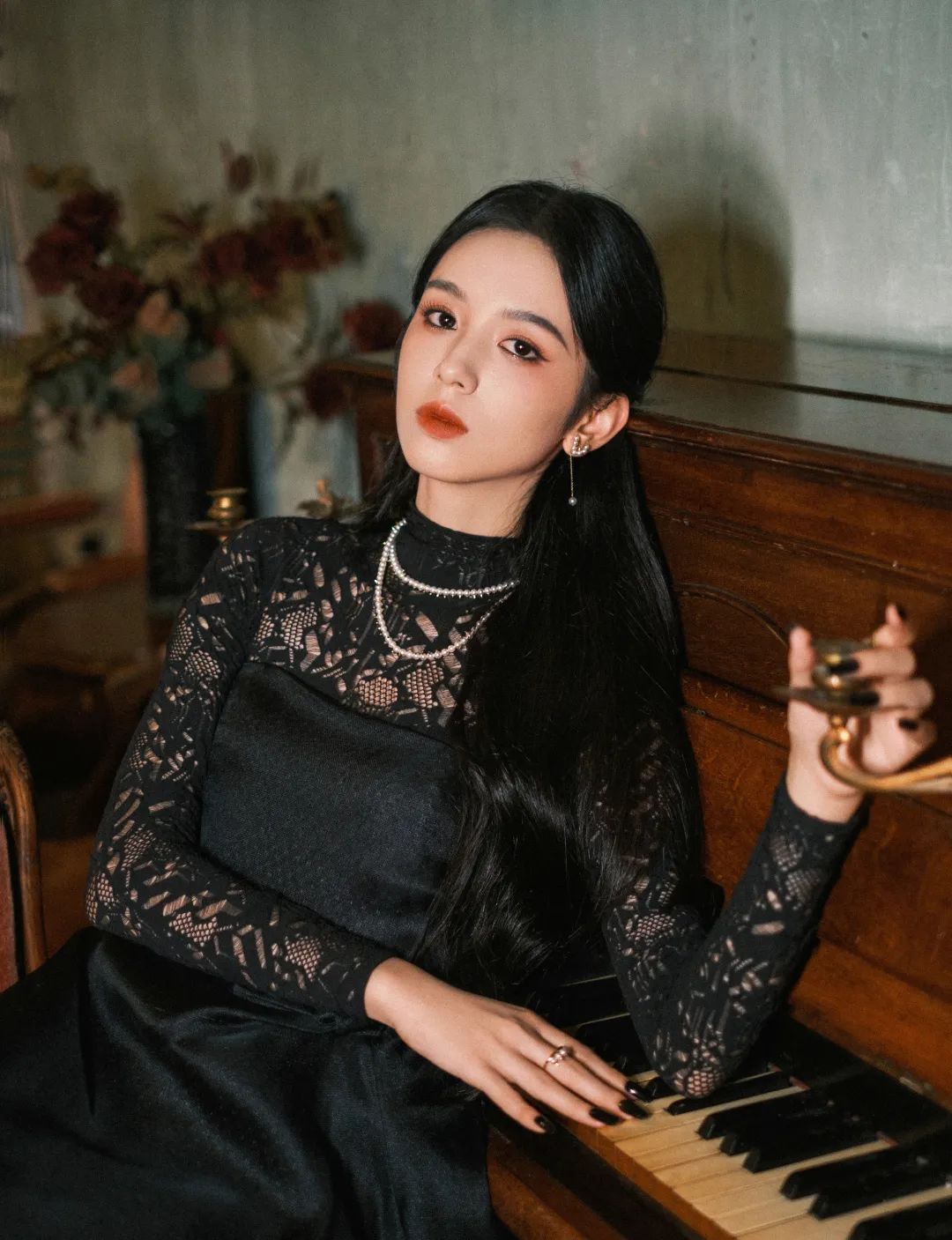 初秋氛围感枫糖棕色系妆容,秋冬焦糖暖栗妆