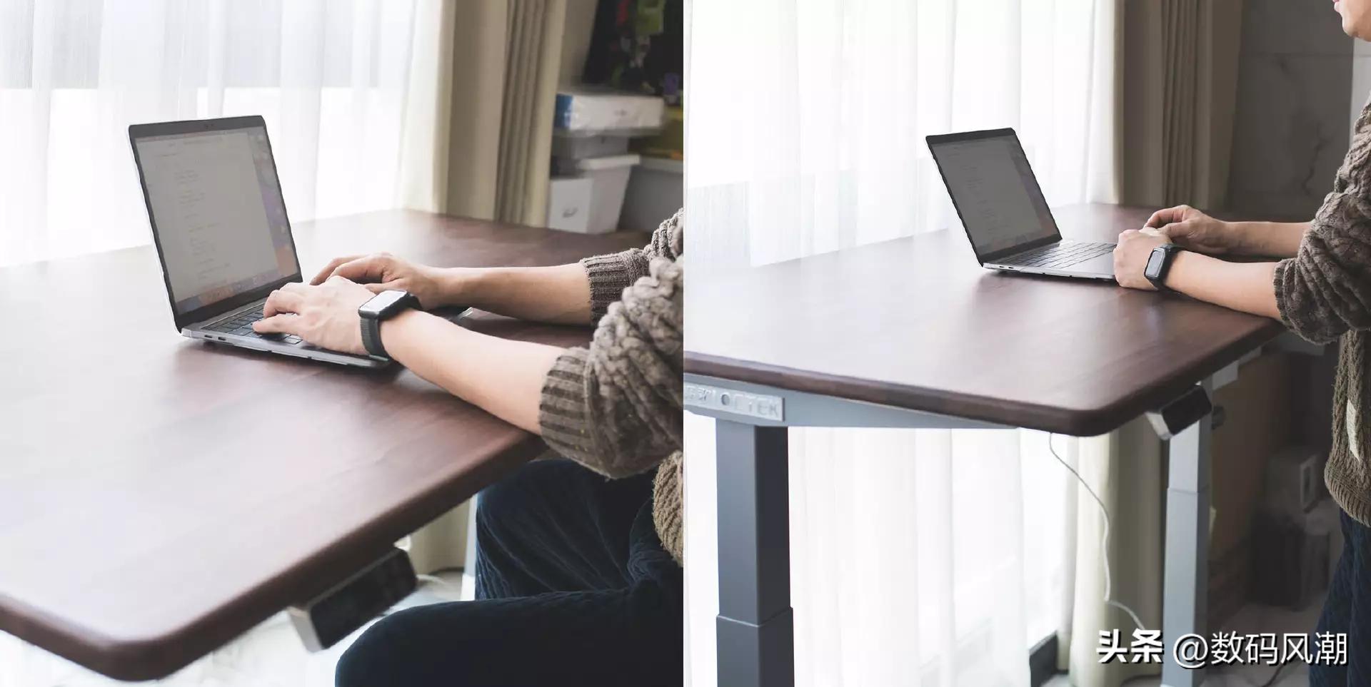 乐歌升降桌灰胡桃木,乐歌e5-n黑胡桃木色电动升降桌