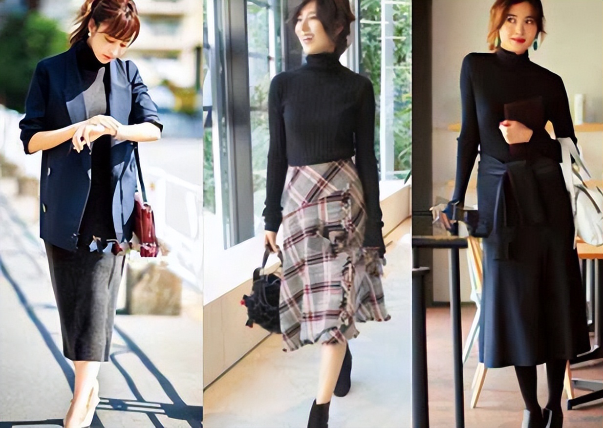 冬裙连衣裙减龄百搭,减龄显瘦中年妈妈裙女装穿搭