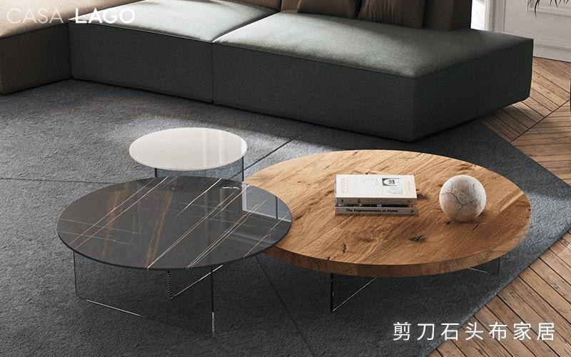 简约纯原木茶几,简约风实木茶几