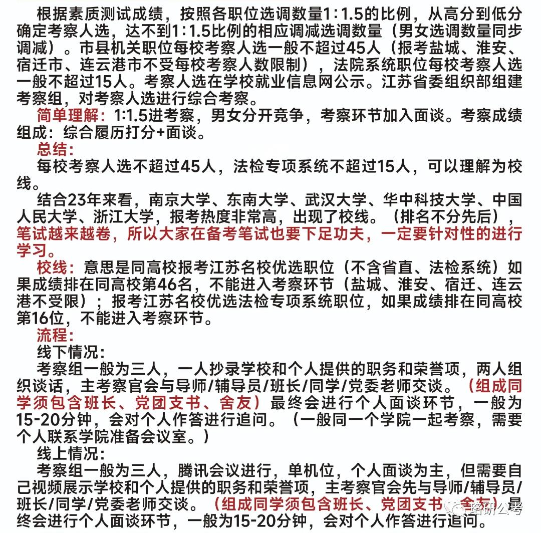 江苏选调生乡镇考情分析,选调生分析