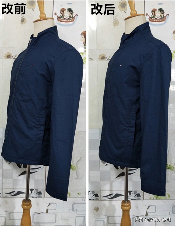 夹克袖口太长不拆线不剪怎么改短,带内衬夹克袖口长了怎么改短