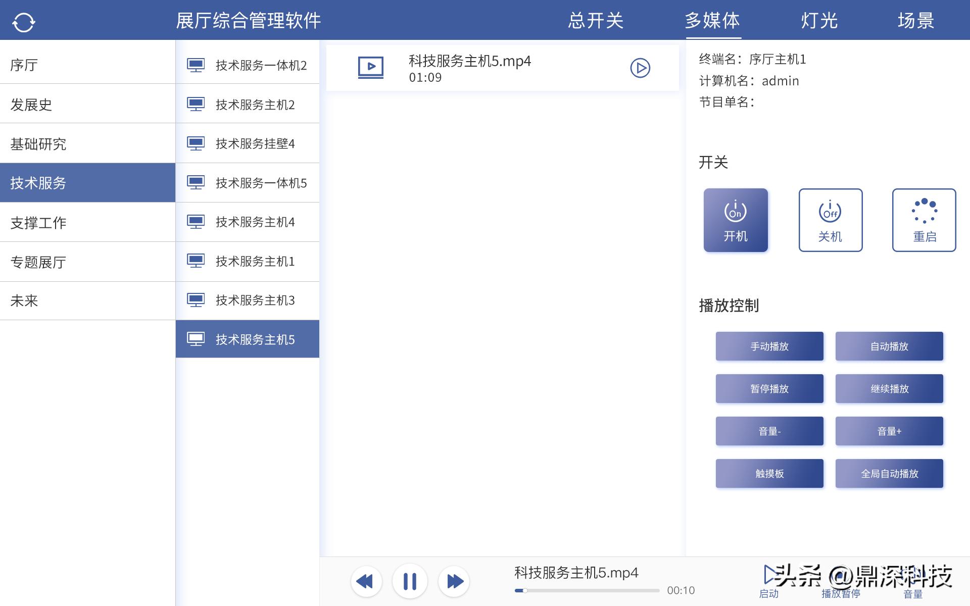 展厅中控管理系统,展馆中控系统
