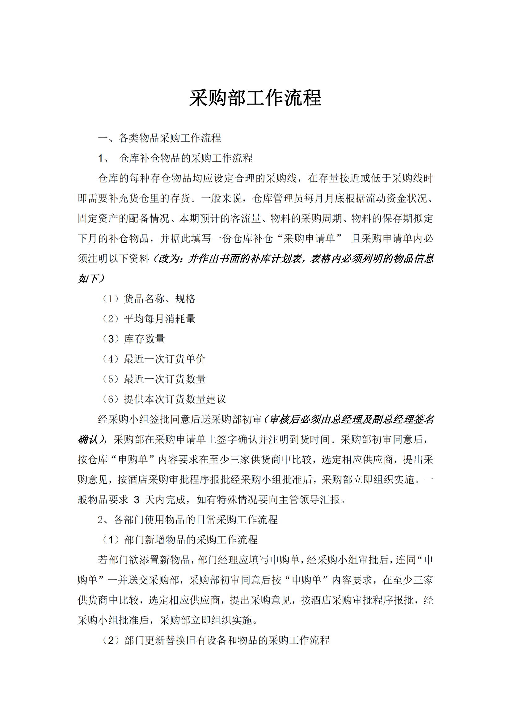 酒店采购管理的思路和方法,酒店采购管理教程