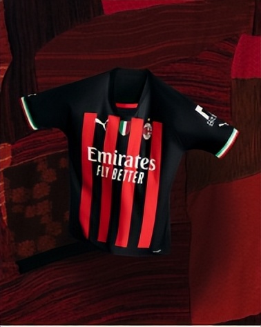 ac米兰队服puma,米兰红黑队服
