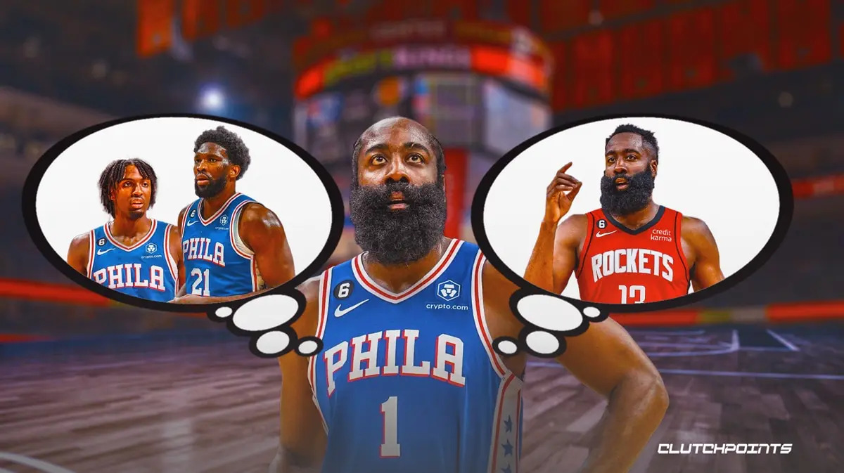 哈登欲回归出战遭76人劝返,曝哈登考虑重回火箭