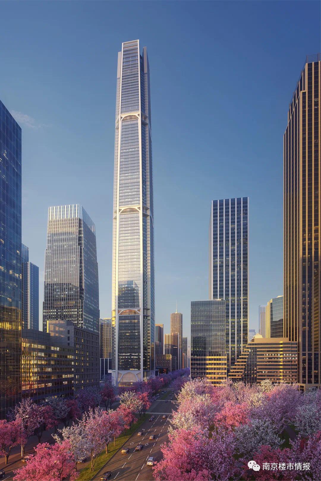 目前建好的西北第一高楼,南京河西鱼嘴498高楼最新消息