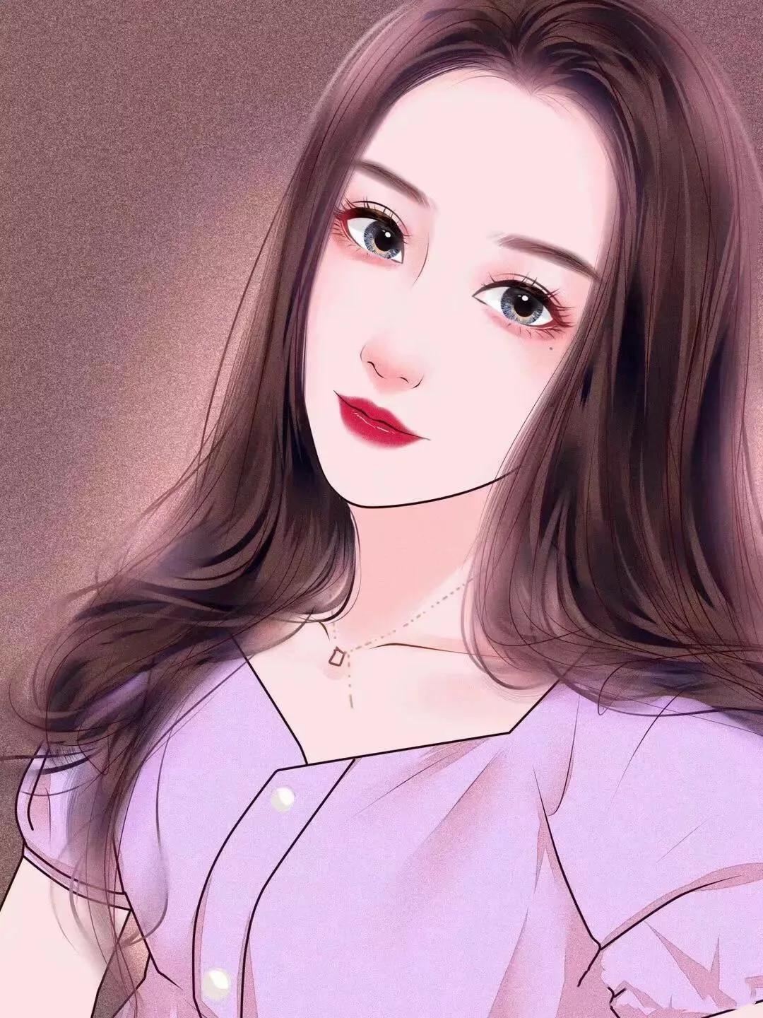 精致优雅女生手绘头像,知性优雅女人头像手绘女生