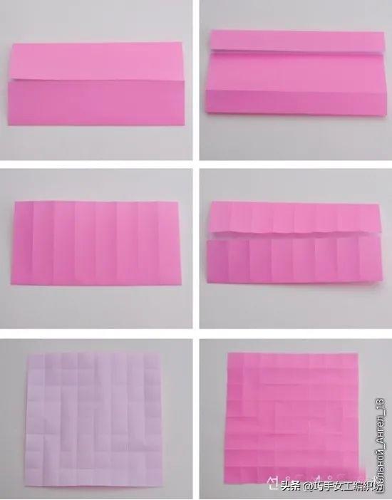 一张纸就能叠着的玫瑰,一张纸能折的红玫瑰花