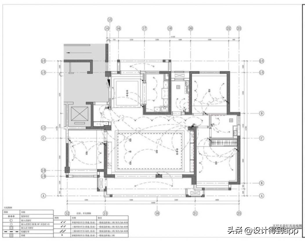 室内设计施工图图例,设计师室内设计效果图讲解
