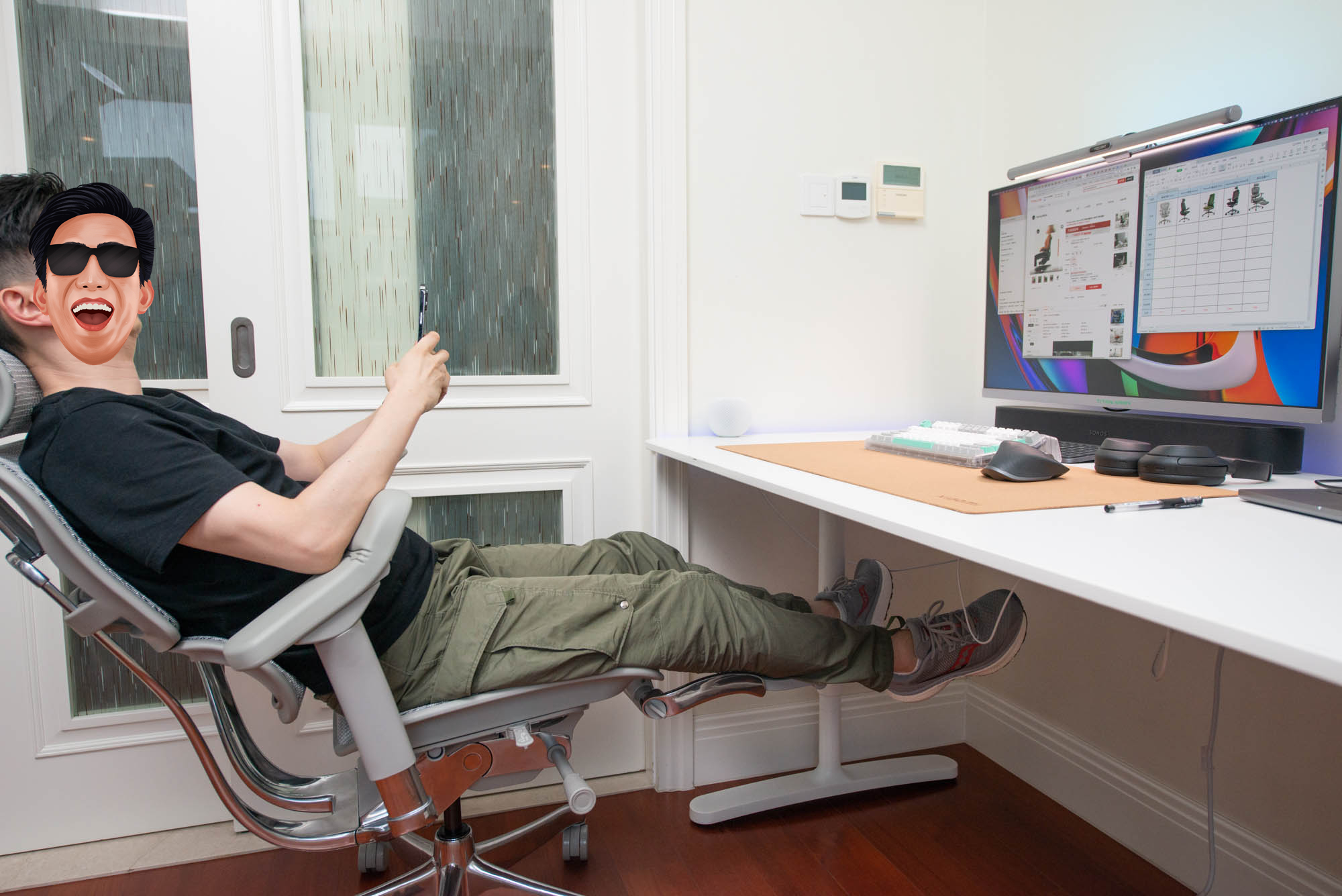 黑白调的人体工学椅测评,国产人体工学椅对比赫曼米勒