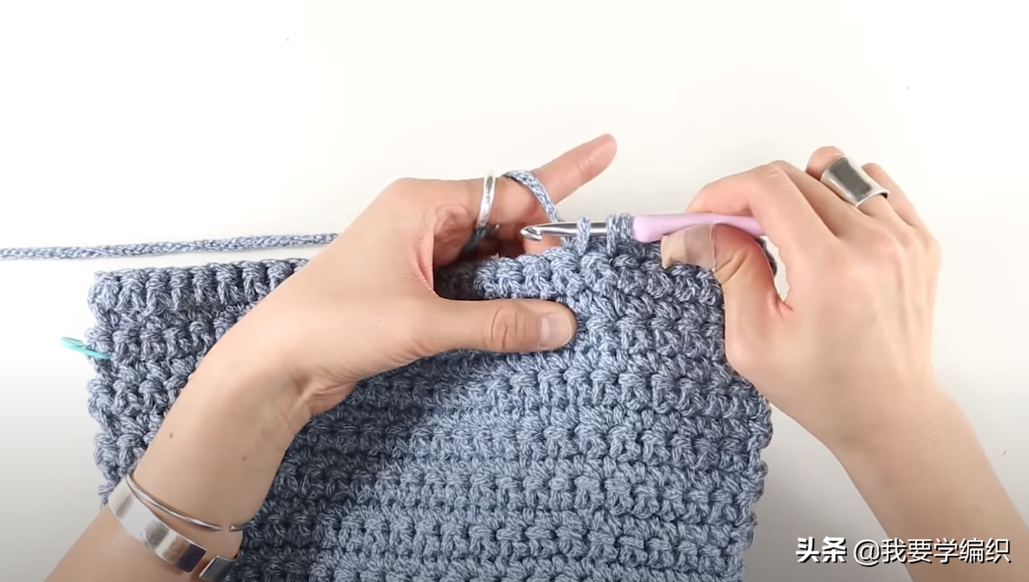 新手入门学钩小包,新手学钩包包视频教程