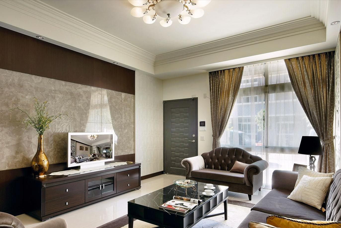 第一眼就很惊艳的电视背景墙,招财电视背景墙